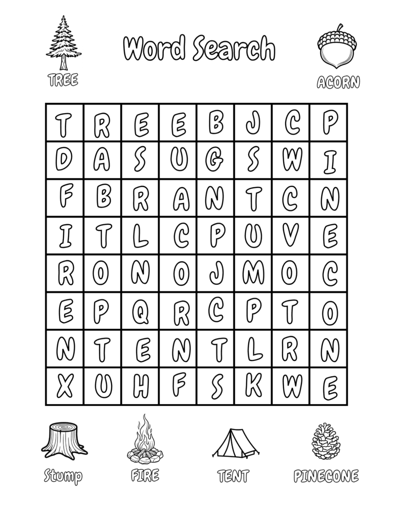 Printable Farm word search activity for kids ages 3–8