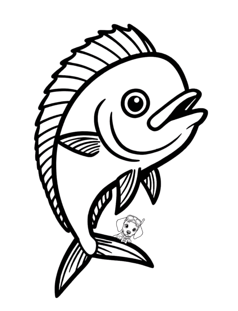 Printable shark ocean coloring page for kids ages 3–8