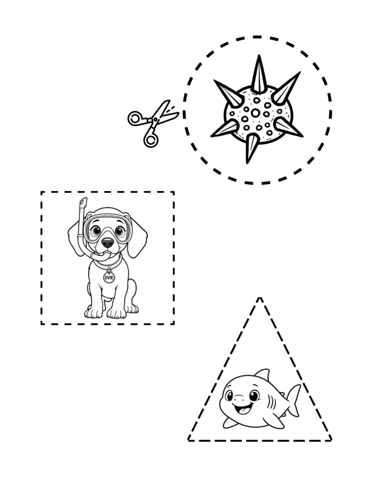Printable Cut and paste-part 2 activity for kids ages 3–8