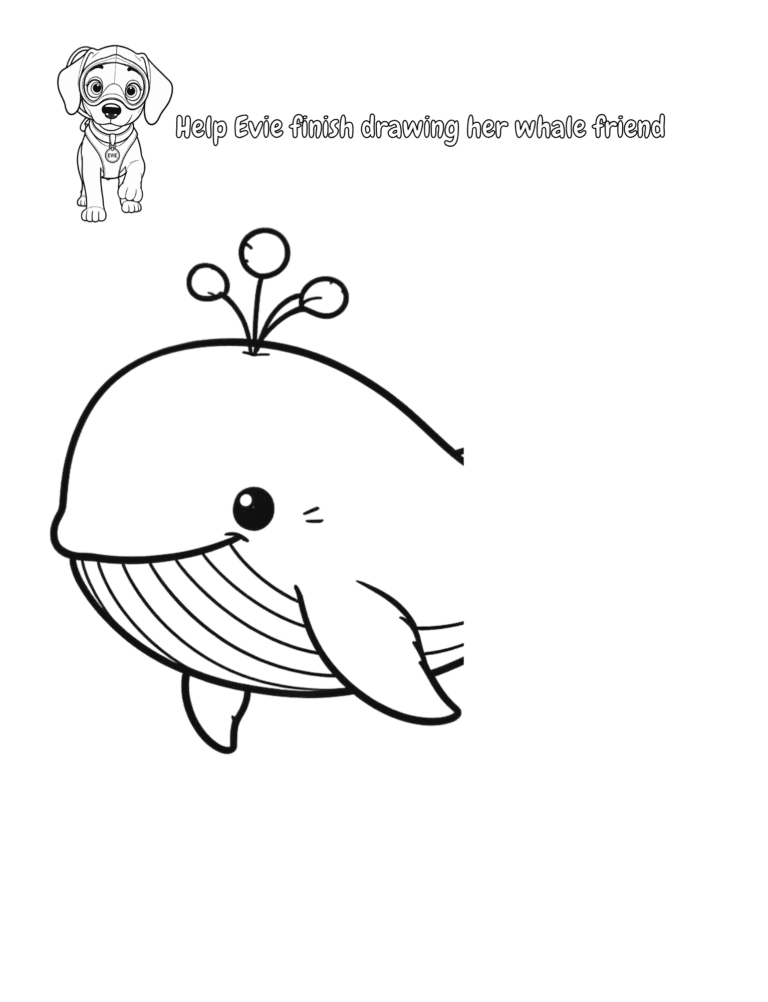 Printable Finish the picture activity for kids ages 3–8